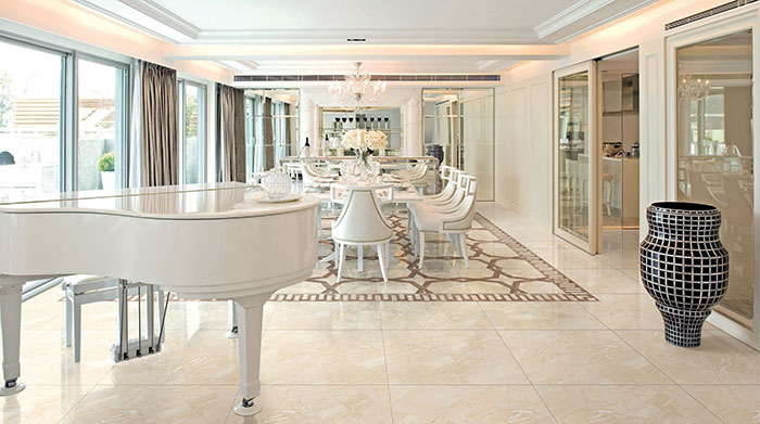 永利yl23455瓷砖全抛釉瓷砖KYS8061-KKYP8069-KYS8068餐厅效果图