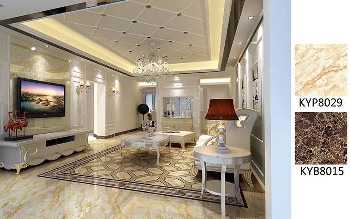 陶瓷一线品牌永利yl23455瓷砖客厅效果图