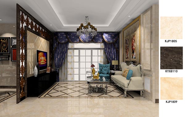 永利yl23455瓷砖案例鉴赏客厅效果图