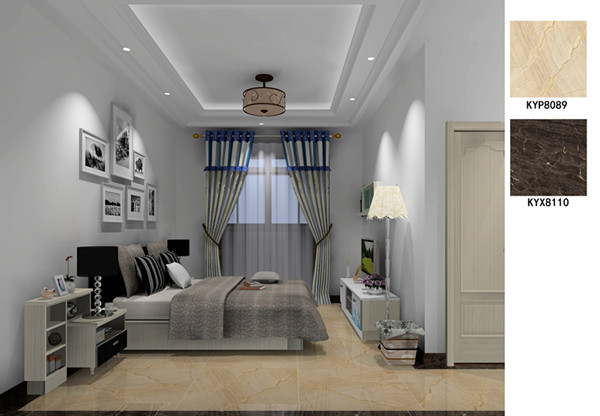 永利yl23455瓷砖应用效果：佛山季园和府115方现代气概户型装修效果鉴赏