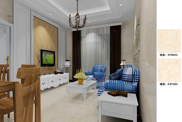 永利yl23455瓷砖应用效果：徐州开元翡翠湾D户型装修效果鉴赏