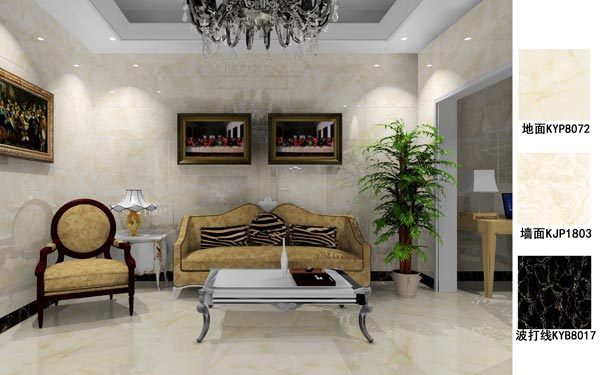 永利yl23455瓷砖应用效果：徐州开元翡翠湾E户型装修效果鉴赏