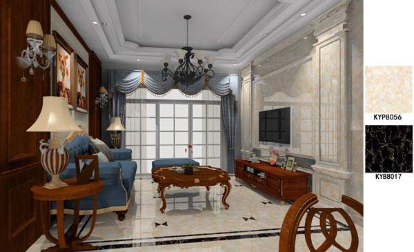 永利yl23455家装：佛山大沥碧桂园华府115㎡美式装修效果鉴赏