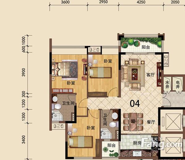 永利yl23455家装：佛山大沥碧桂园华府106㎡简约现代装修效果鉴赏