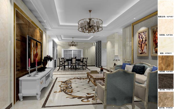 永利yl23455家装：天津廊坊塞纳荣府148㎡简欧气概装修鉴赏
