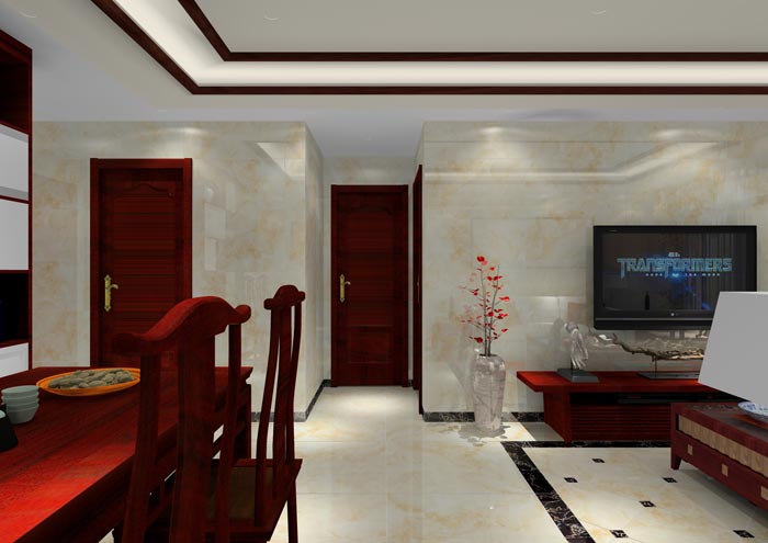 永利yl23455家装：佛山合景新鸿基·泷景100㎡新中式装修效果鉴赏