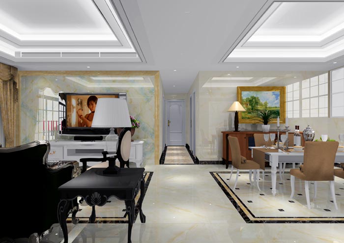 永利yl23455家装：佛山恒宝御龙湾128㎡的欧式气概装修鉴赏