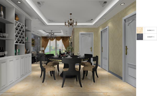 永利yl23455家装：井冈山协调家园安顿小区130㎡欧式气概装修鉴赏