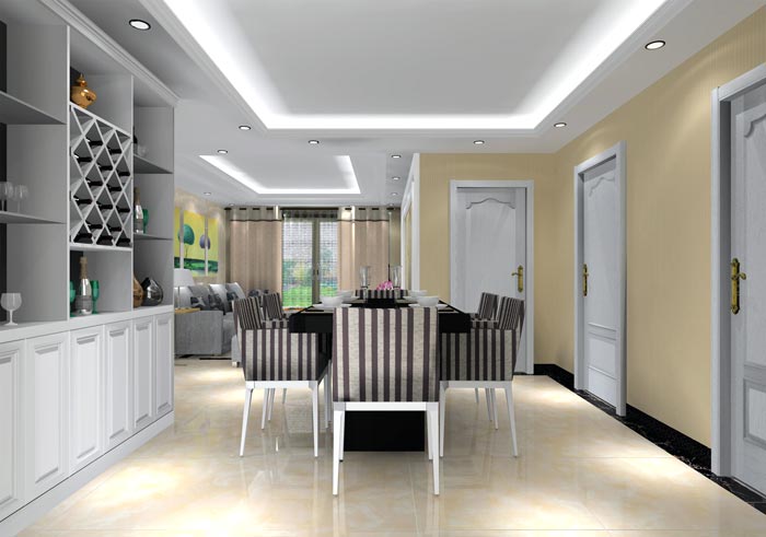 永利yl23455家装：井冈山协调家园安顿小区130㎡现代气概装修鉴赏