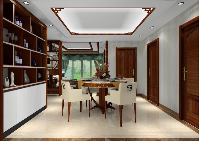 永利yl23455家装：井冈山协调家园安顿小区130㎡中式气概装修鉴赏