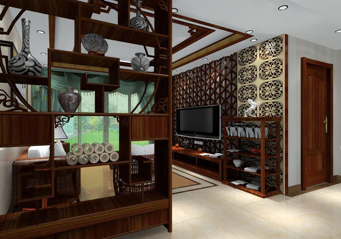 永利yl23455家装：井冈山协调家园安顿小区130㎡中式气概装修鉴赏