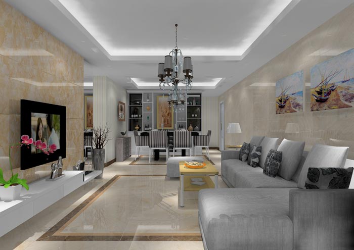 永利yl23455家装：佛山狮山上林苑91㎡简约气概装修鉴赏