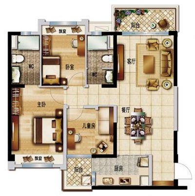 永利yl23455家装：顺德碧桂园桂澜山108㎡的新中式气概装修鉴赏