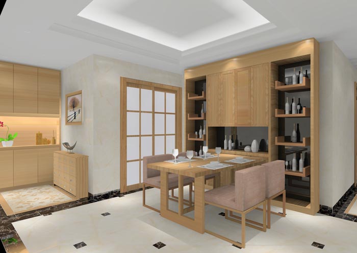 永利yl23455家装：顺德碧桂园桂澜山108㎡的新中式气概装修鉴赏