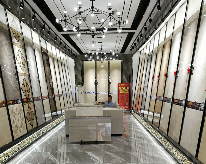 【实景案例】陶瓷一线品牌永利yl23455瓷砖重庆垫江200方专卖店鉴赏